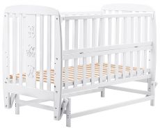 Ліжко Babyroom Друзі DDMYO-2 маятник, відкидний бік білий